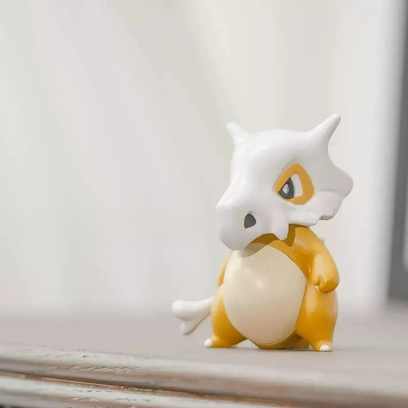 8cm Pocket Monsters Cubone Figure Cartoon Cute Ornament Model Desktop Car and Decoration Festival Gift Collectible