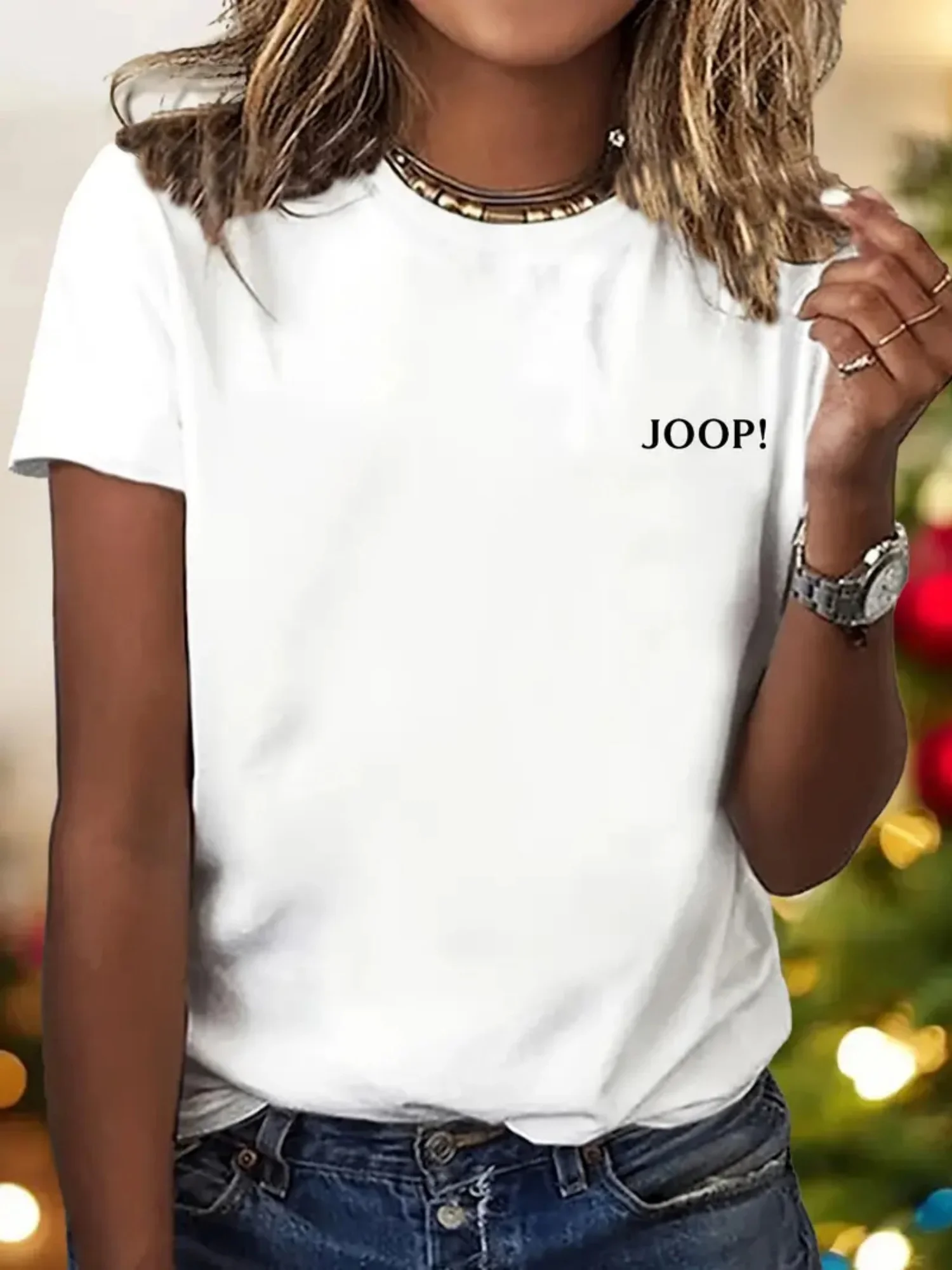 

Multiple Colors Available Casual Style Perfect for Weekend Women'S Summer Fashion Crew Neck Sleeve T-Shirt