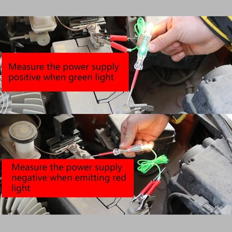Durable Automotive Electric Circuit Tester Digital Light Probe Test Pen for Car