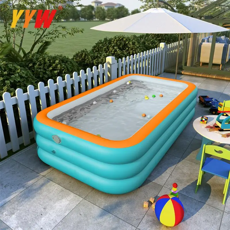 Inflatable Swimming Pool With Ladder Summder Children Portable Indoor Outdoor Basin Bathtub Water Game Sports Home Paddling Pool