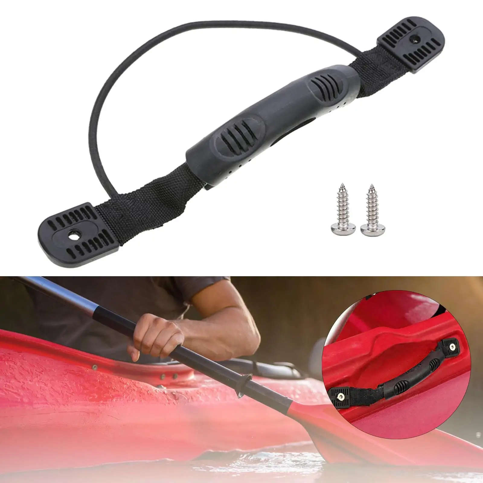 Kayak Carry Handle Hardware Lightweight Heavy Duty Parts Ergonomic Side Mount Carry Handle Kayak Handle Replacement Canoe Handle