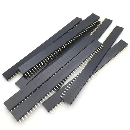 10Pcs 2.54mm 40 Pin 1x40 Single Row Male And Female 2.54 Breakable Pin Header PCB JST Connector Strip For Arduino DIY Kit