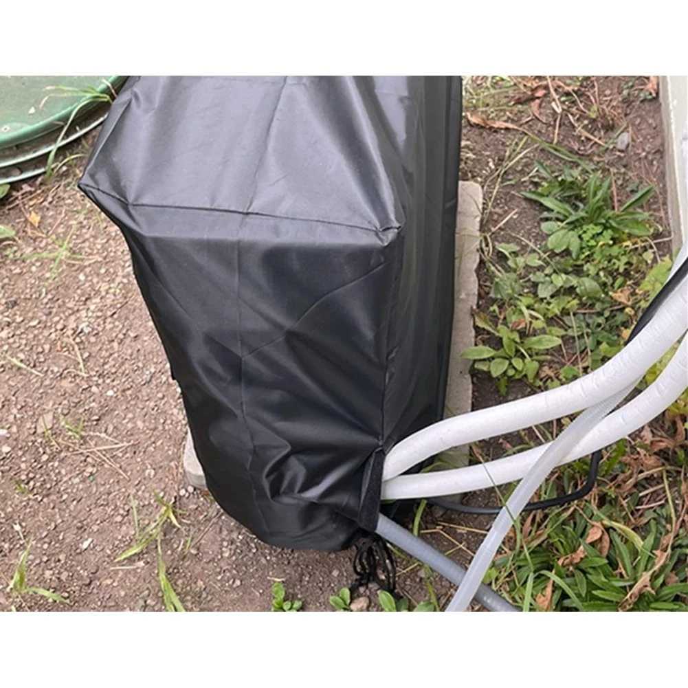 Outdoor Air Conditioner Cover Dustproof UV=Resistant AC Unit Protector With Adjustable Drawstring For Rain Sun Snow Protection