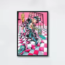 Japanese Classics Comic JoJos Bizarre Adventure Diamond is Unbreakable Poster Prints Canvas Wall Art Pictures Home Room Decor - AliExpress 
