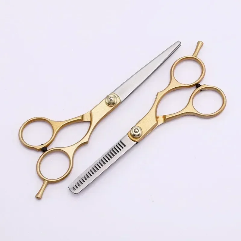 Stainless Steel Scissors 6 inches Hairdressing Products Haircut  Cutting Barber For Home Human & Dog Cat Pets