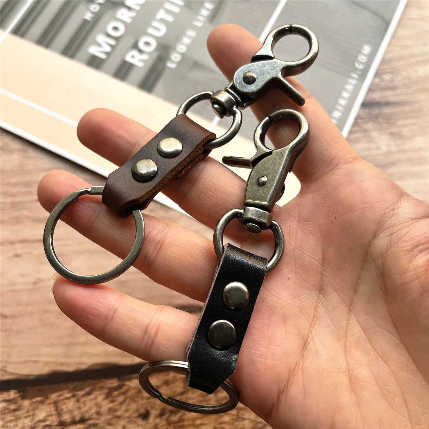 

Аксессуары для ключей, брелок для ключей из натуральной кожи, брелок из воловьей кожи для сумок, винтажный брелок для ключей, простой брелок для ключей, маленькие подарки