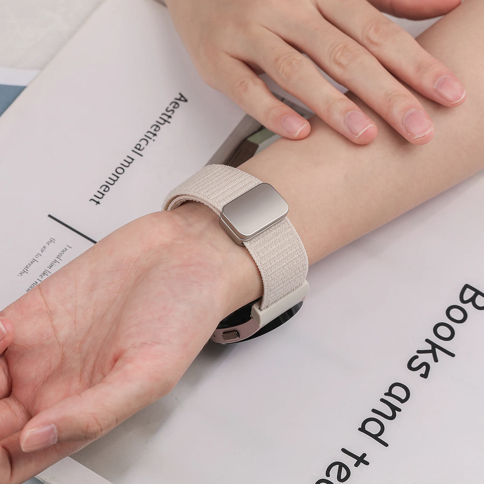 Band für Samsung Galaxy Uhr 7 fe 6 4 klassisch 5 pro 44mm 40mm Handgelenk magnetisches Nylon keine Lücken Armband Correa Galaxy Uhr 7 Armband