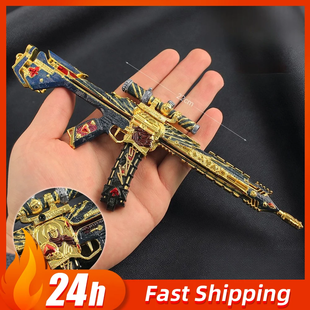 델타 포스 K416 운명의 에이스 게임 주변기기 장난감 총 모델 분리형 무기 복제품 수집용 데스크탑 장식품 소년을 위한 선물