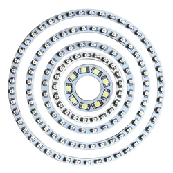원형 자동차 SMD 라이트 램프 전구 헤드라이트 DC9-14V, 화이트 블루 옐로우 레드 그린, 30mm-160mm, 3W 엔젤 아이즈 링, 1 개