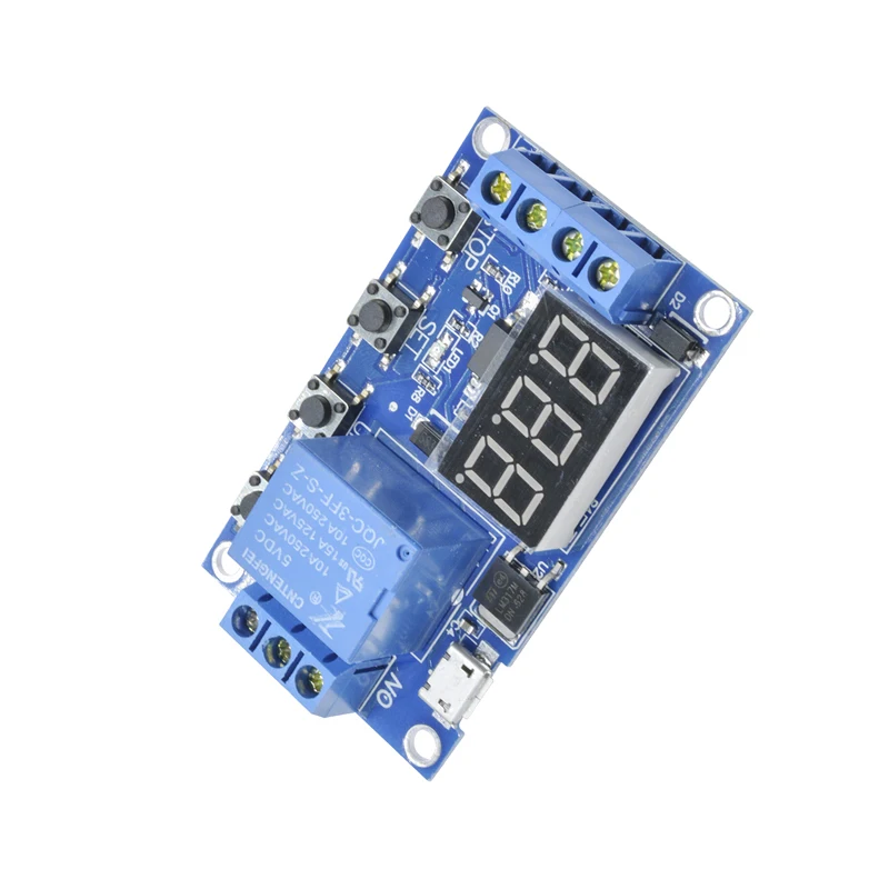 1-Way Delay Power Off Trigger Cycle Timing Circuit Micro 6-30V Switch Relay Vertragingsmodule