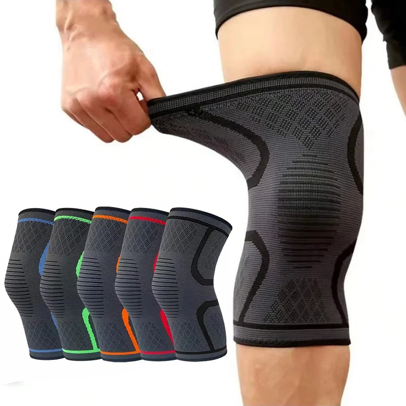 2 PCS Elastic Breathable Knee Support Sleeve for Knee Pain Relief, Basketball Running Cycling Sports Knee Brace Men Women 2026