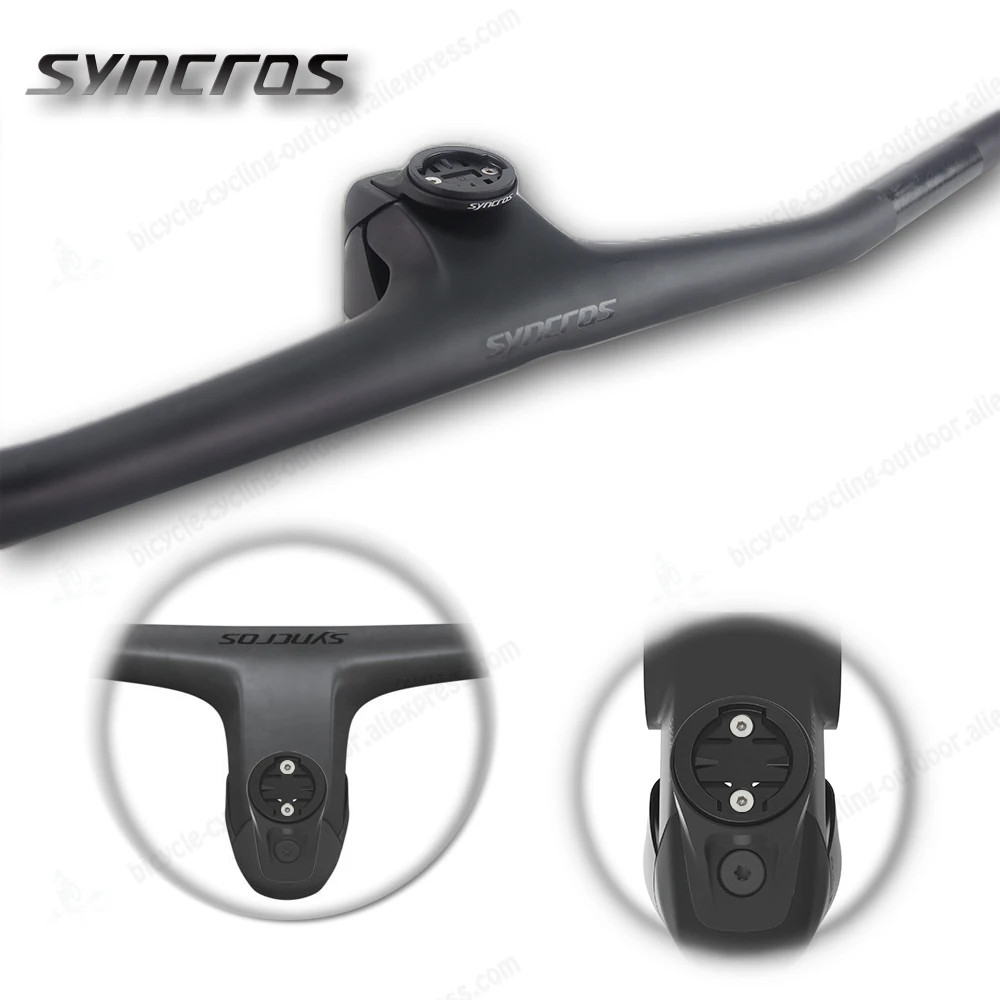 SYNCROS Bicycle Computer Support Aluminum Cap Integration Holder For Garmin/Wahoo/Bryton Fraser IC SL Bike Handlebars Stem