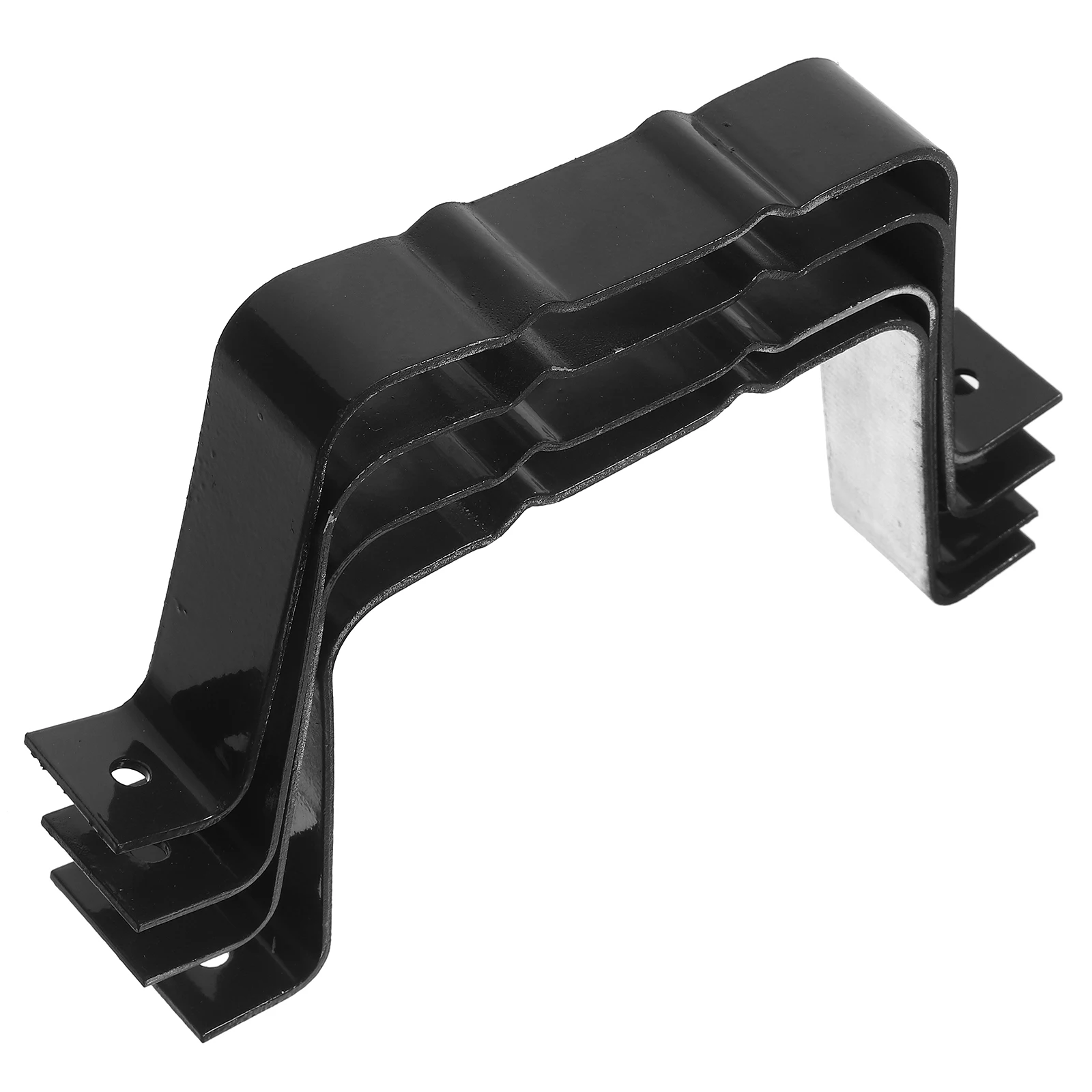 

4pcs Downspout Locator Aluminum Alloy Gutter Strap Durable Rust Resistance Easy Installation Drainage System Accessories