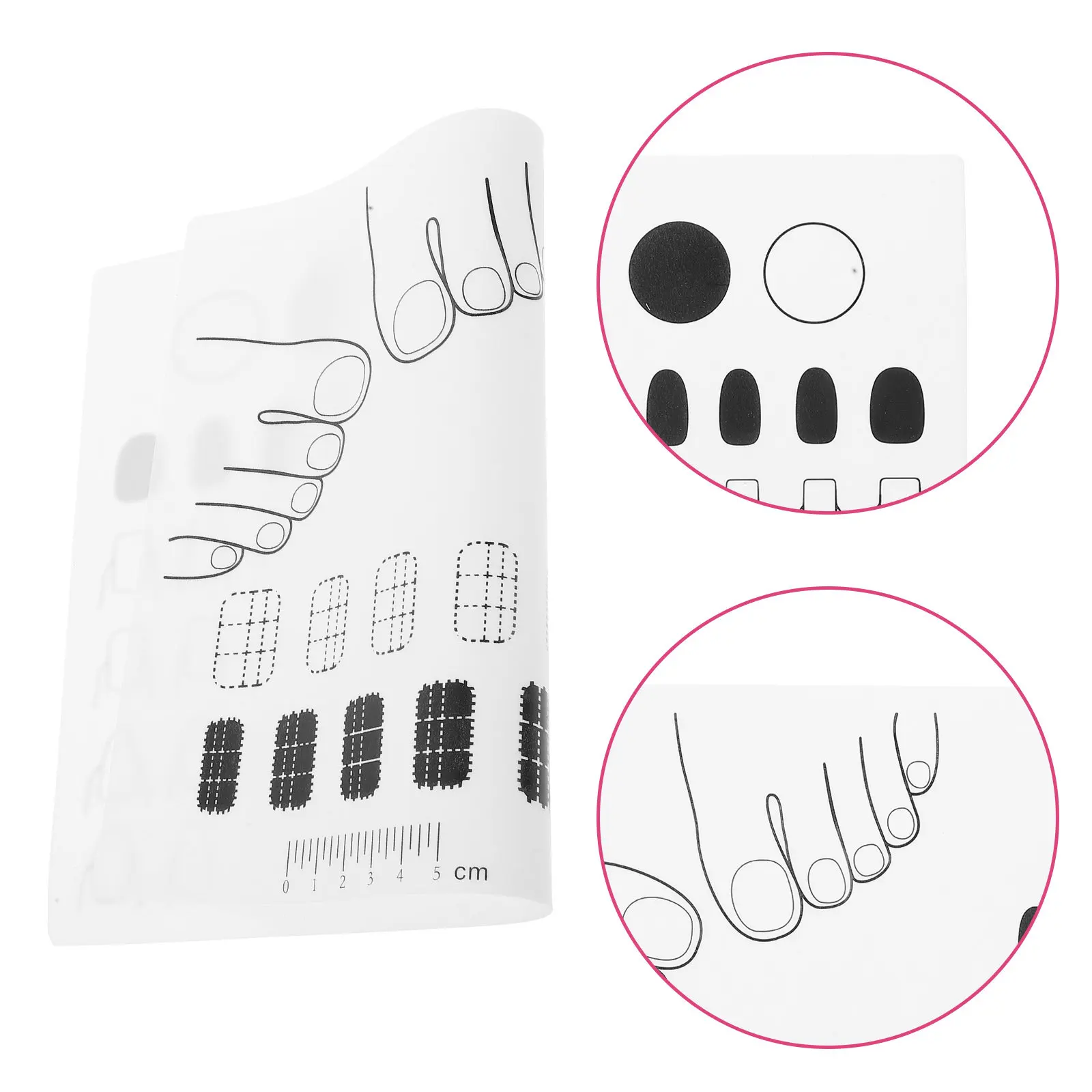 Large Silicone Nail Practice Mat for Beginners and Professionals Transfer Coloring Mixing Pad Non-Slip Easy Clean Manicure Art