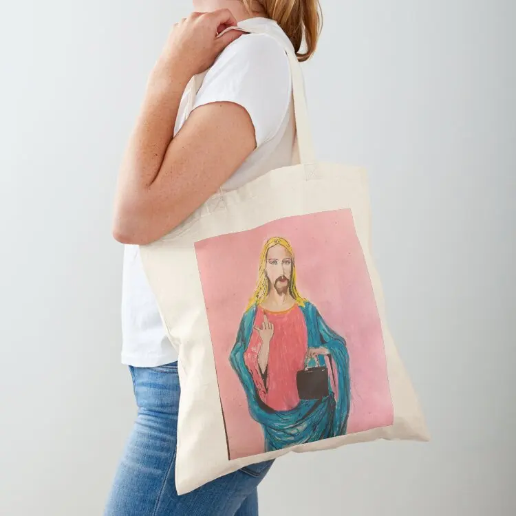 

Transgender Jesus Tote Bag women bag hand bags canvas shopping bag for beach