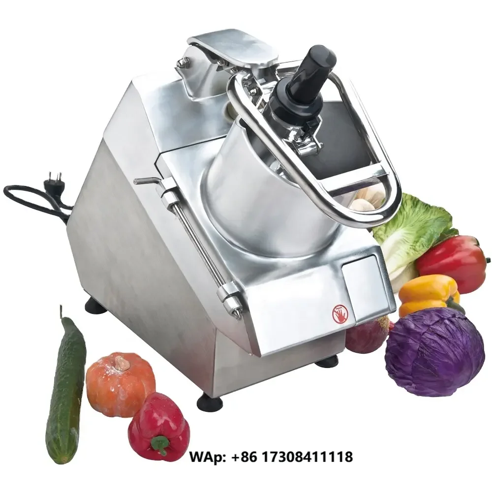 Multi-Functional Electric Vegetable Fruit Cutter Slicer Dicer New Condition Restaurant Salad Making Shredder Machine Core Motor