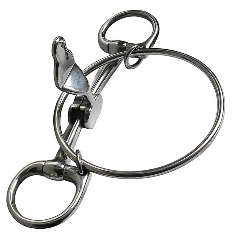 Top-Horse Bit สแตนเลสปาก Comfort Bit อุปกรณ์การฝึกอบรมอุปกรณ์ขี่ม้า Snaffle Bit สําหรับม้ากลางแจ้ง