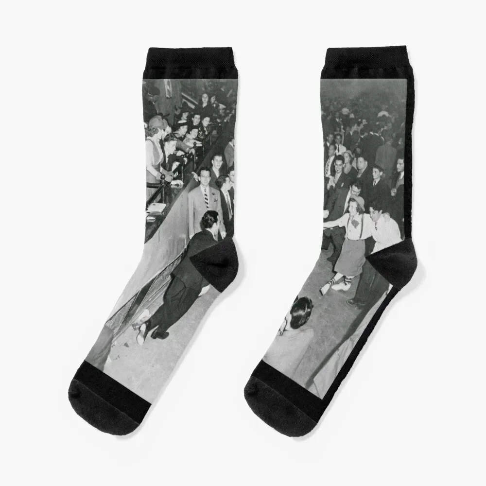 Swinging At The Savoy Socks Climbing winter gifts Luxury Woman Socks Men's