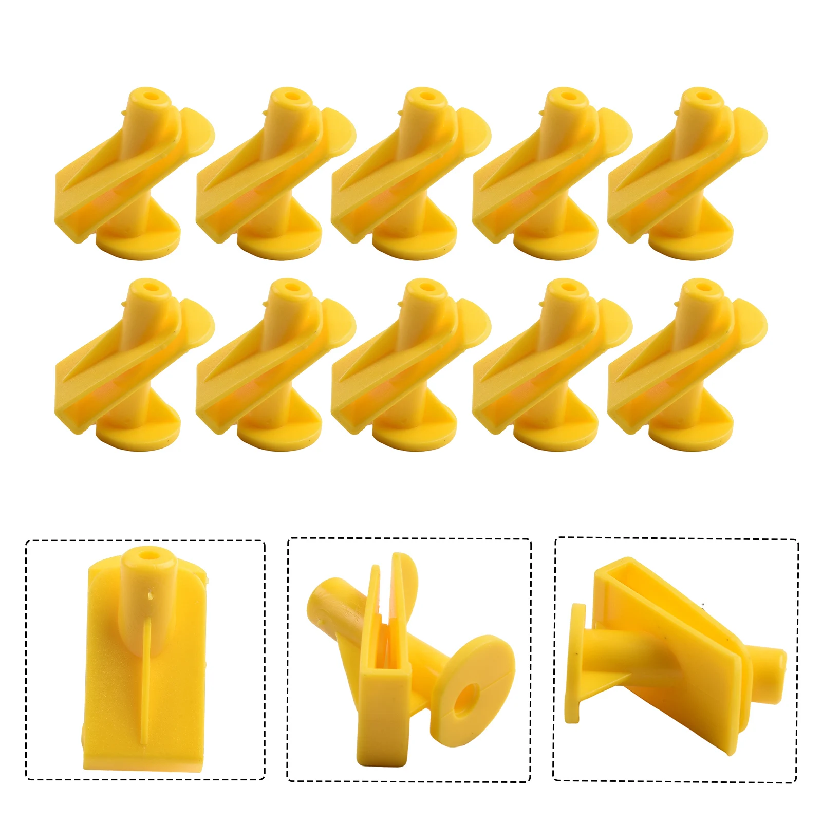 10Pcs Engine Undertray Shield Clips Yellow For Fortwo 450 451 Auto Replacement Parts Underbody Cladding Fastening Clip