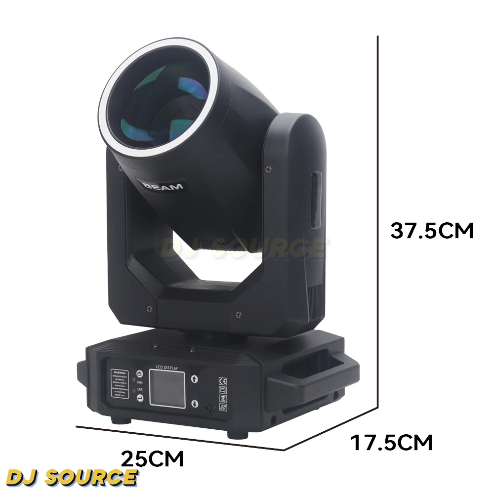 Imagem -04 - Led Moving Head Light com Abertura Beam Spot 18 Prismas 18 Prismas Dmx Stage Lights Disco Casamento Bar dj 200w Pcs por Lote