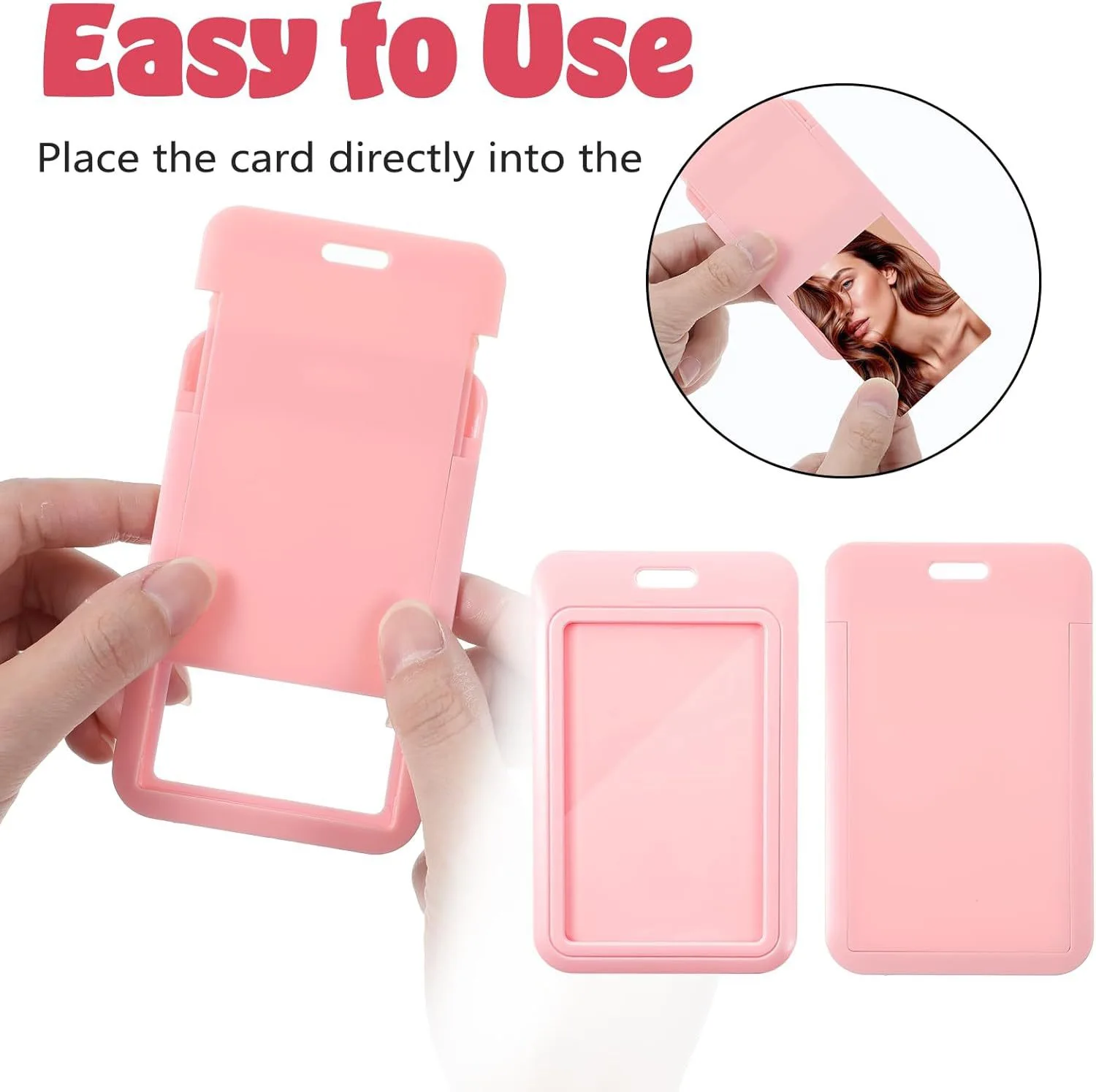 New Kpop Photocard Holder Idol Photocard Sleeves Cards Display Case 3inch Photocards Case ID Cards Package Holder Card Keychain image 3