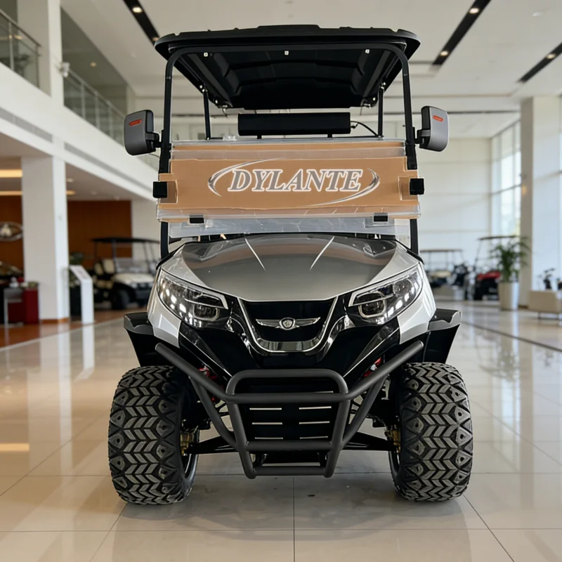 High Quality 5000W 60V Long Range Electric Golf Cart 14 Inch Family Adult 4 Wheels Electric Buggy with Double Swing Arm
