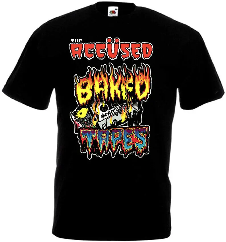 The Accused Baked Tapes v1 T shirt black hardcore metal all sizes S 5XL