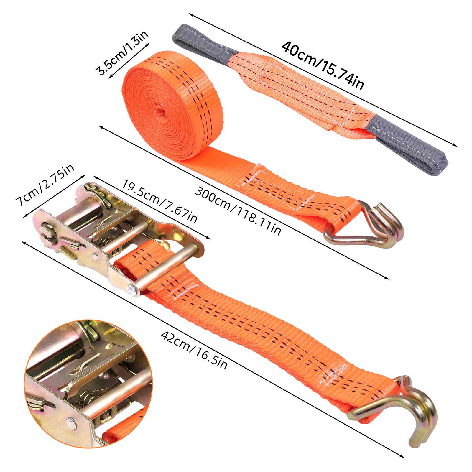 4 stks/set Auto Transportband Bandjes Auto Band Ratel Vastzetbanden Kit Auto Wiel Bevestigingsriem Auto Slepen Band voor Auto Vrachtwagen