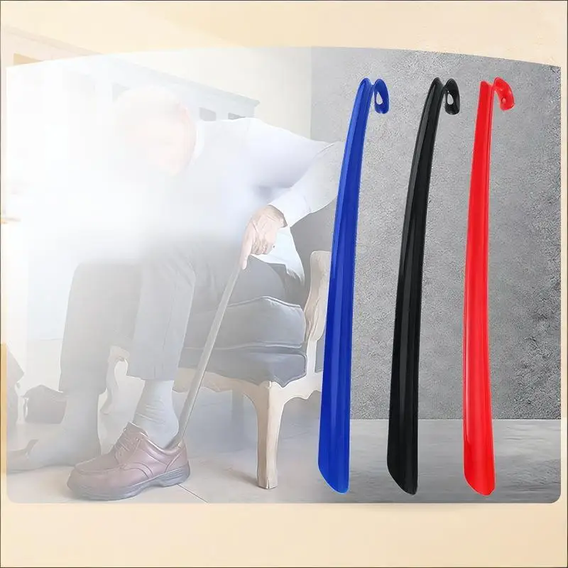 Plastic Extra Long Shoehorn Hotel Household Shoe Wearer Shoes Lifter Lazy Does Not Bend Shoe Draw Helper Shoe Horn