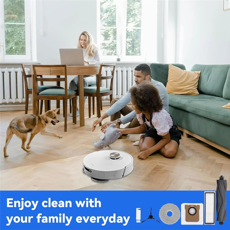 AT28-For Dreame L20 Ultra / L30 Ultra Robotic Vacuum Cleaner Spare Parts Main Side Brush HEPA Filters Mop Cloth Dust Bags