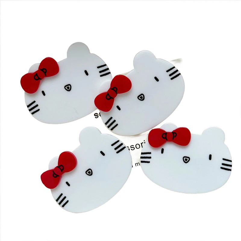 Kawaii Sanrio Hairpin para Meninas, Anime Cartoon Hairpin, Hello Kitty Hairpin, Estudante Cabelo Clip Decoração, Diamantes Cabelo Acessórios, Brinquedos Presentes, Bonito