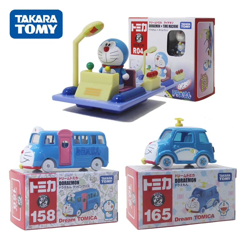 Tomy Doraemon Alloy Car Model Dream Series Doraemon Bus Doraemon Doraemon Doraemon Robot Cat Blue Fat Kids Toy Car