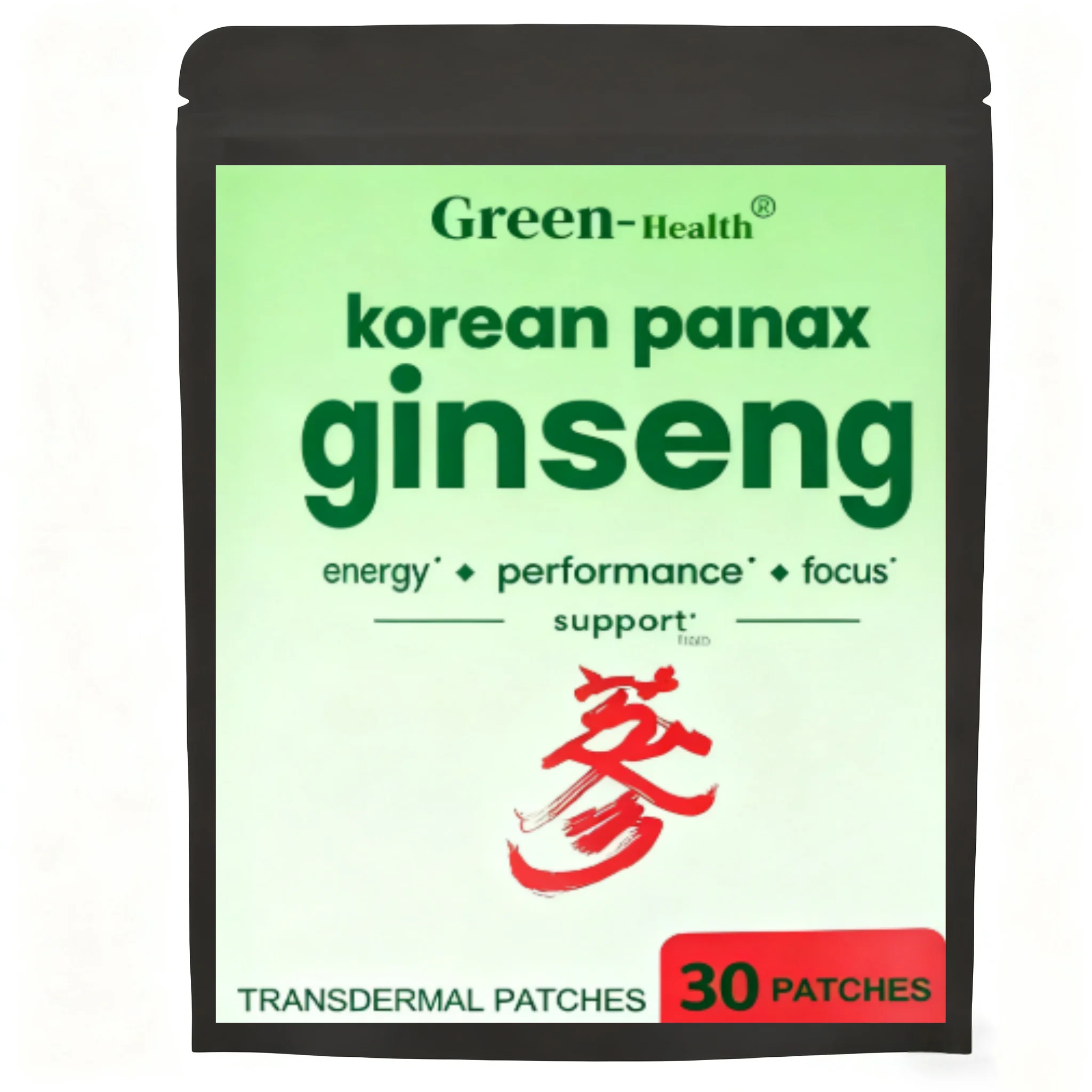 

Корейские корейские переплетные пластыри с корнем красного женьшеня для энергии, фокусировки, выступлений, жизненной силы и иммунитета 30 пластырей