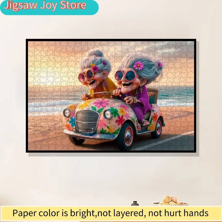 1 Pudełko (500 elementów) Puzzle dla dorosłych, papierowe puzzle do malowania, zabawna i edukacyjna gra, dekoracja domu, dekoracja ścienna, prezent dla przyjaciela