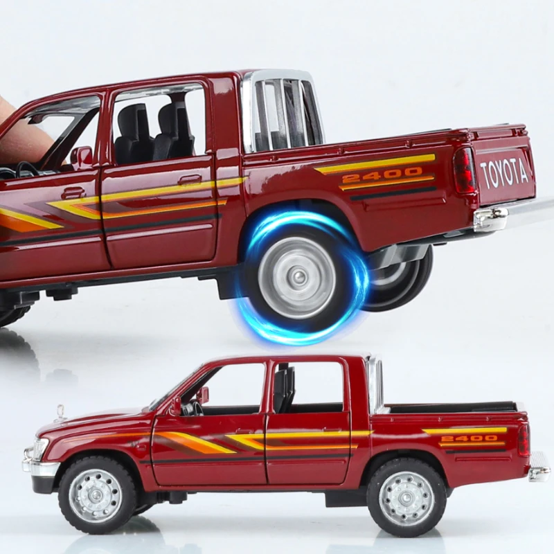 Miniatures 1:32 Toyota Hilux Off Road Pickup Truck Alloy Diecast