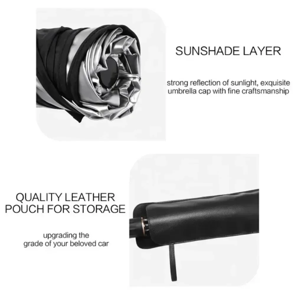 طوي مظلة السيارات مظلة الشمس سيارة الشمس قناع الزجاج الأمامي ظلة درع الشمس حماية ضوء حجب أداة مناسبة للسيارة #3