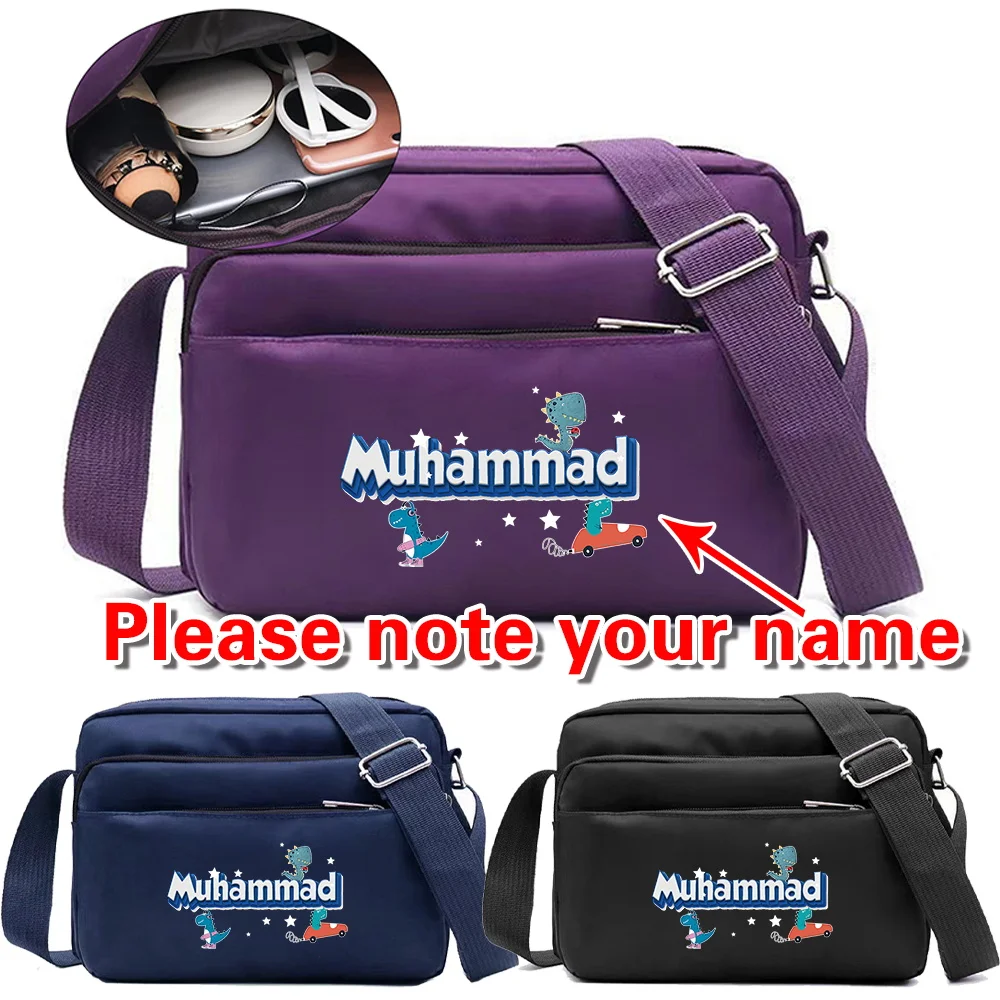 

Personalized Customized Name Inclined Shoulder Bag Versatile Work Commuting Handbags Casual Fashion Single Shoulder Pack Travel