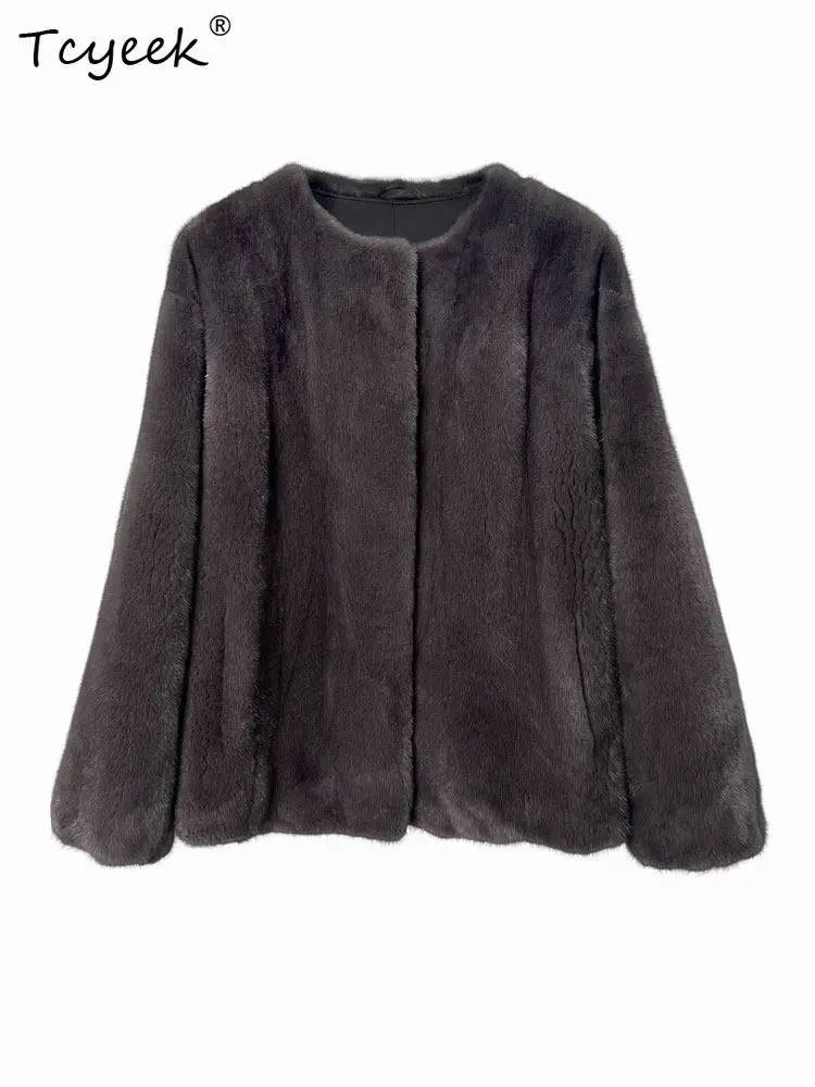 

Tcyeek Natural Mink Fur Coat Woman Winter Clothes Womens Coats Luxury Whole Mink Warm Jacket Fashion 2026 Пальто Женское