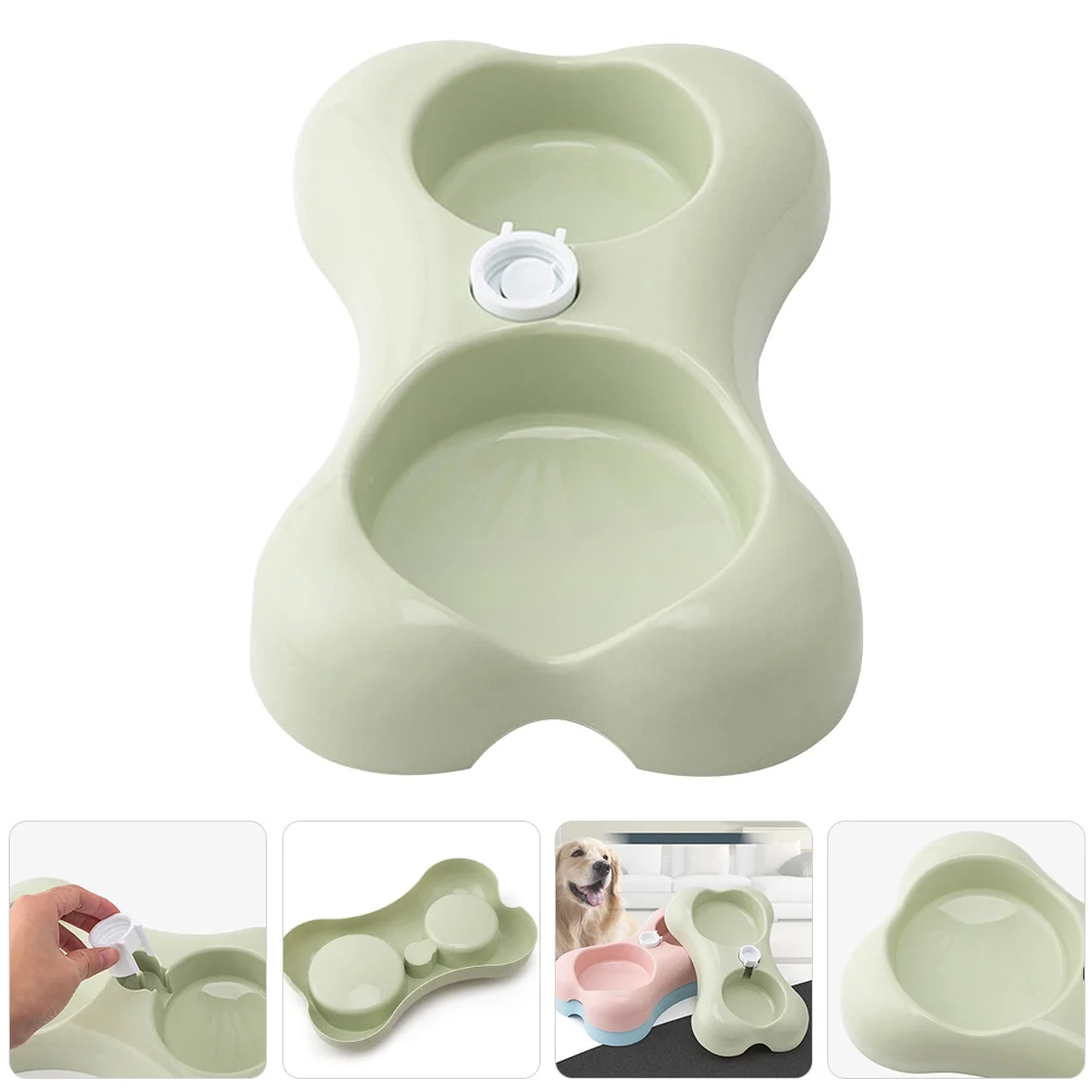 

Pet Bowl Double Feeding Bowls For Cats Dogs Pp Material Non-Slip Food Water Container Multi-Functional Cat Dog Feeder