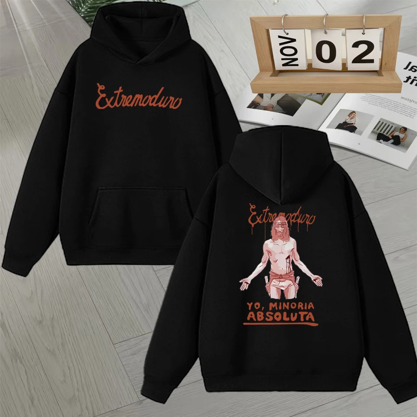 

Rock Band Extremoduro Yo,minoria Absoluta Graphic Double Sided Print Hoodie Unisex goth Fleece Sweatshirts Men Women Pullovers