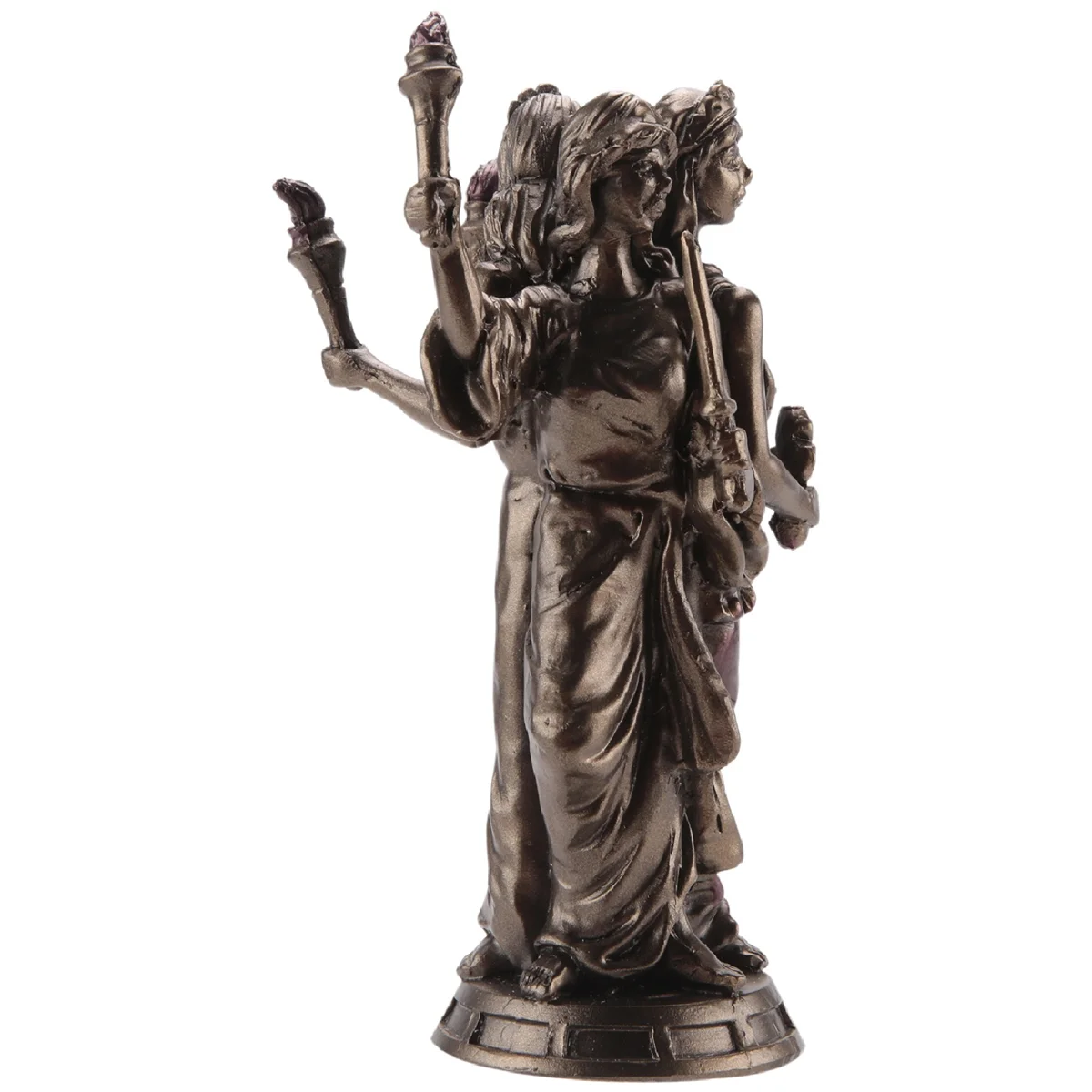 Vintage Greek Three Goddess Resin Statue Triple Form Hecate Goddess Statue Sculpture Craft Home Desktop Decor Ornament
