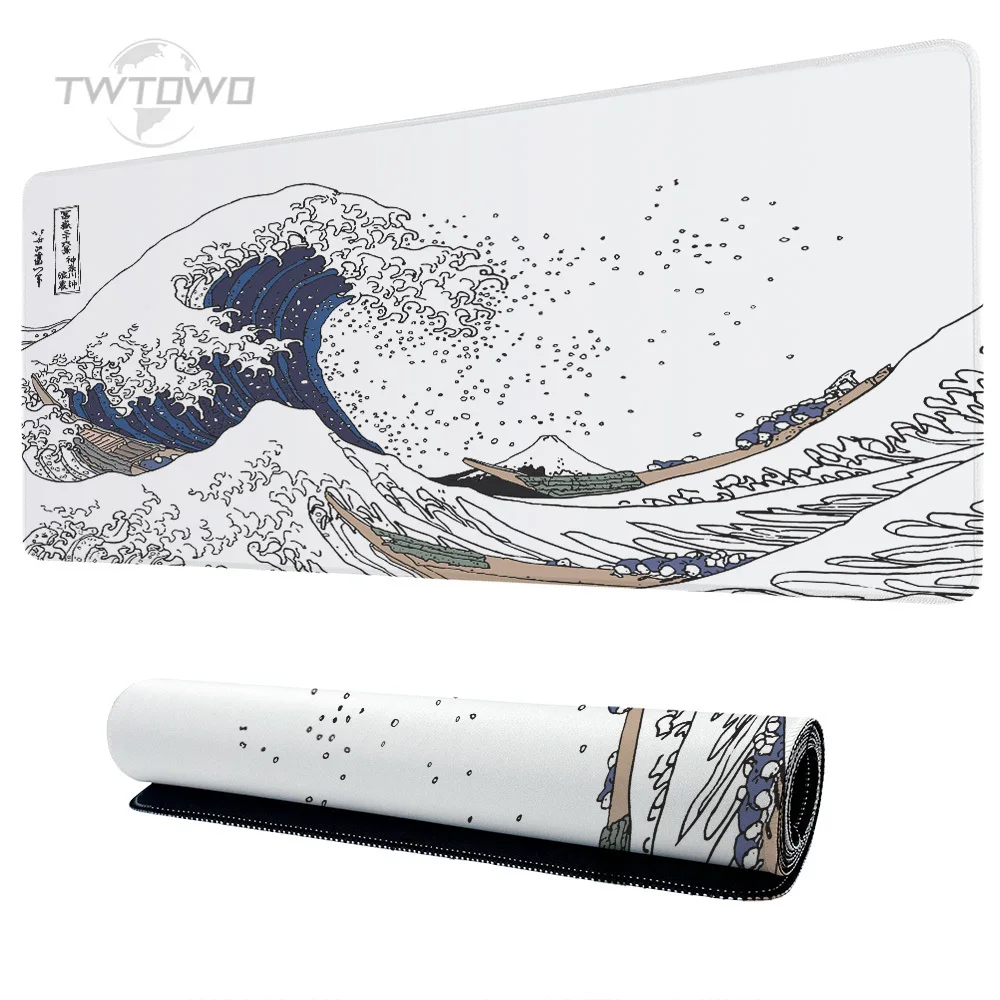 Mouse Pad Gamer Japanese Great Wave XL New Large Computer Mousepad XXL Mechanical Keyboard Pad Carpet Soft Laptop Table Mat