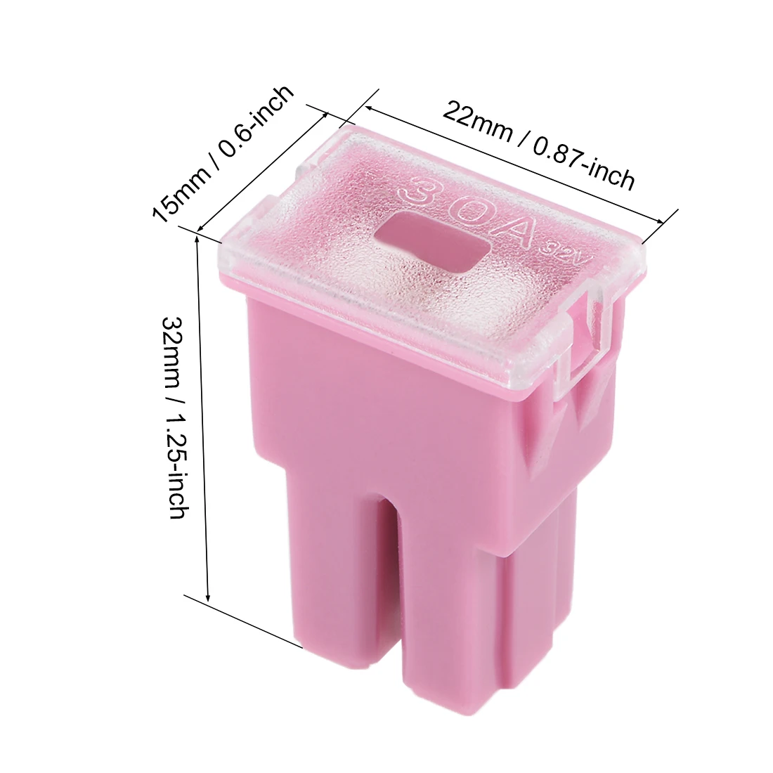 1-5Pcs Mini Cartridge Fuse Automotive Cartridge Fuse 32V 30A 40A 50A 70A 80A 120A Female/Male Terminal J Case Box for Cars Truck