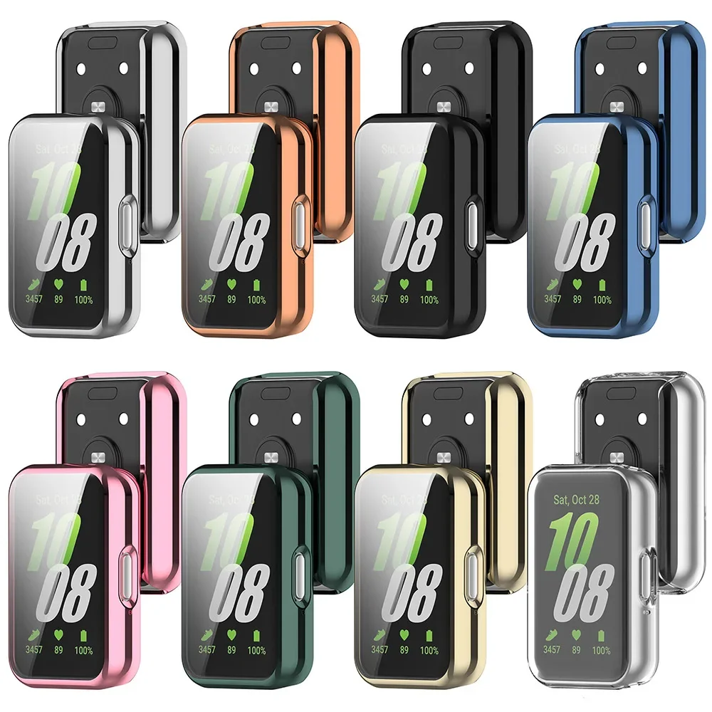 Casing pelindung TPU lembut untuk Samsung Galaxy Fit 3 aksesori penutup bumper pelindung layar cakupan penuh