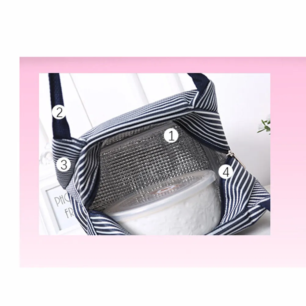 

Многоразовая сумка-тоут для обедов для женщин, водонепроницаемая, термоизолированная, складная, большой вместимости, из оксфордской ткани, сумка-холодильник для работающих женщин