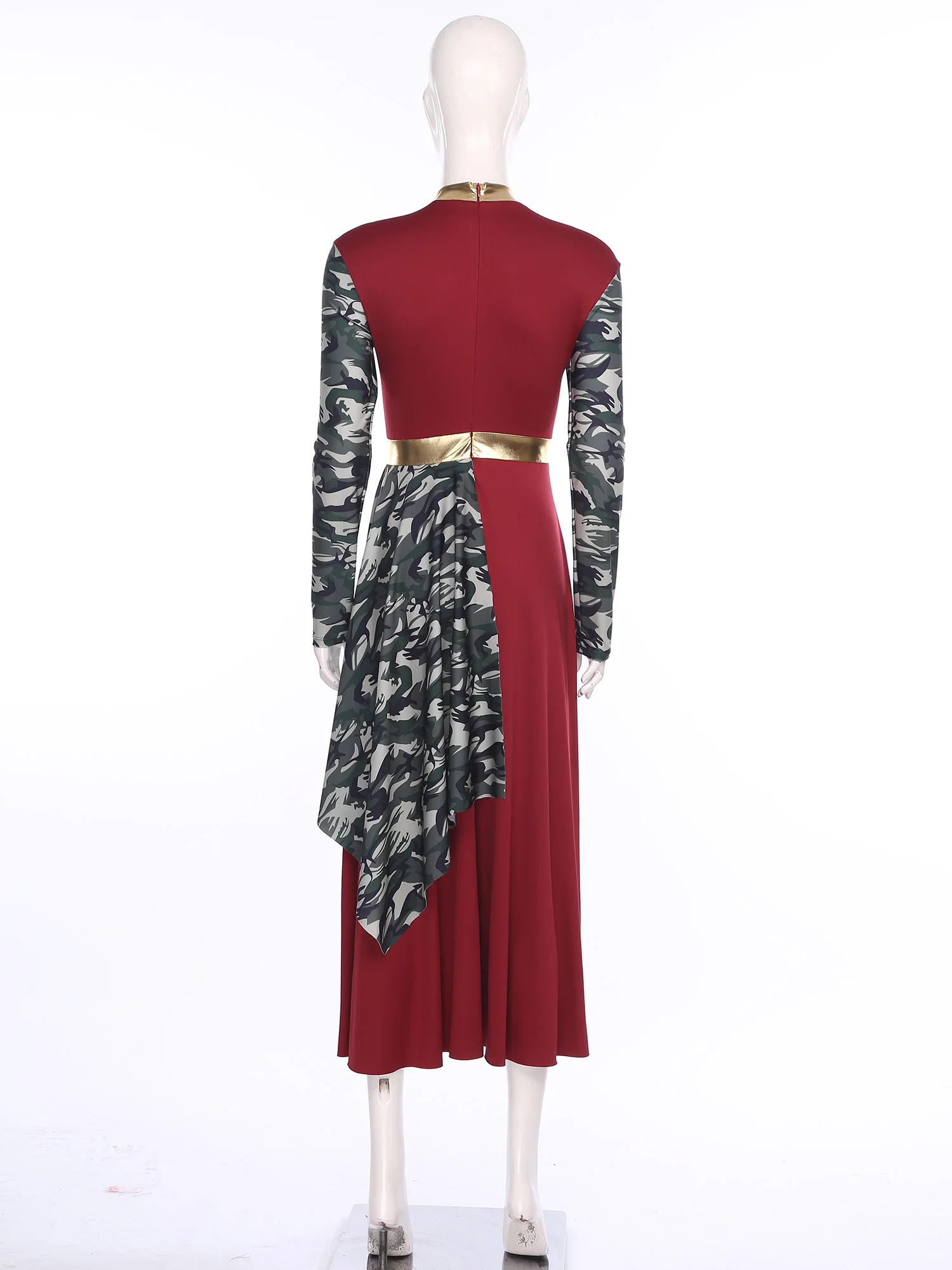 Robe de danse liturgique pour femmes, tenue de danse, ourlet irrégulier, tunique d'église, robe de Ballet, Costume de spectacle de danse lyrique