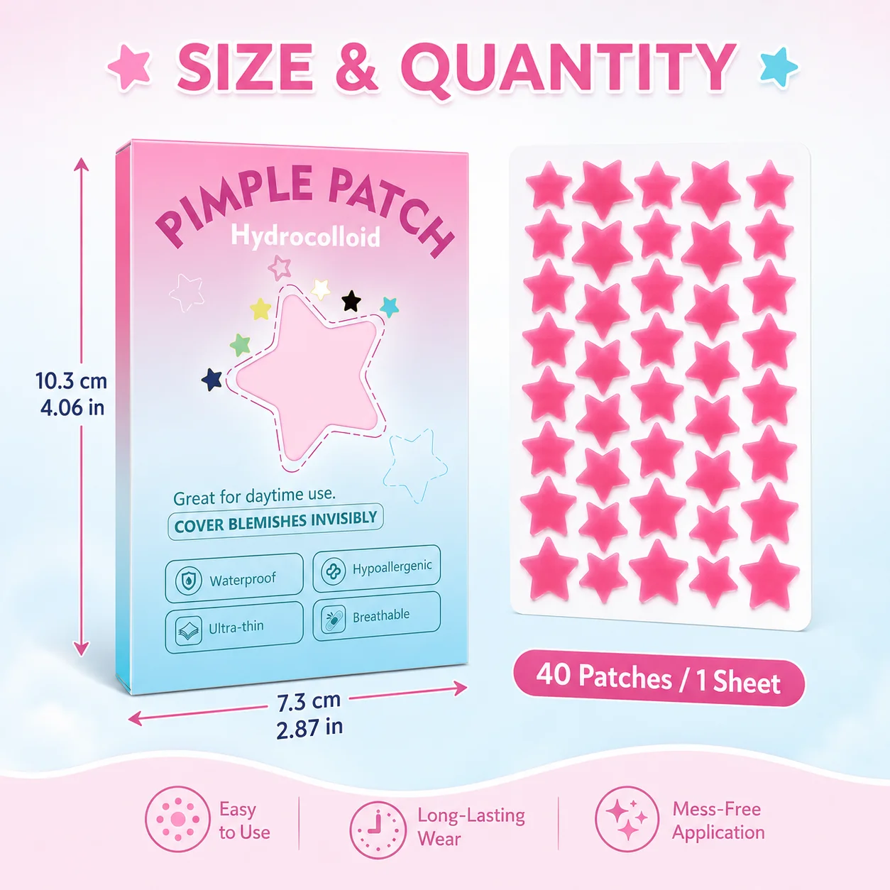แผ่นปิดสิวไฮโดรคอลลอยด์รูปดาว - Hydrocolloid Acne Patch บทวิจารณ์และราคา