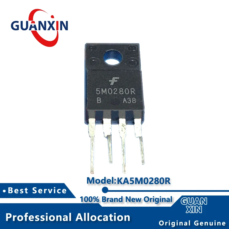 

100% New KA5M0280RTU TO-220F Marking 5M280R KA5M0280