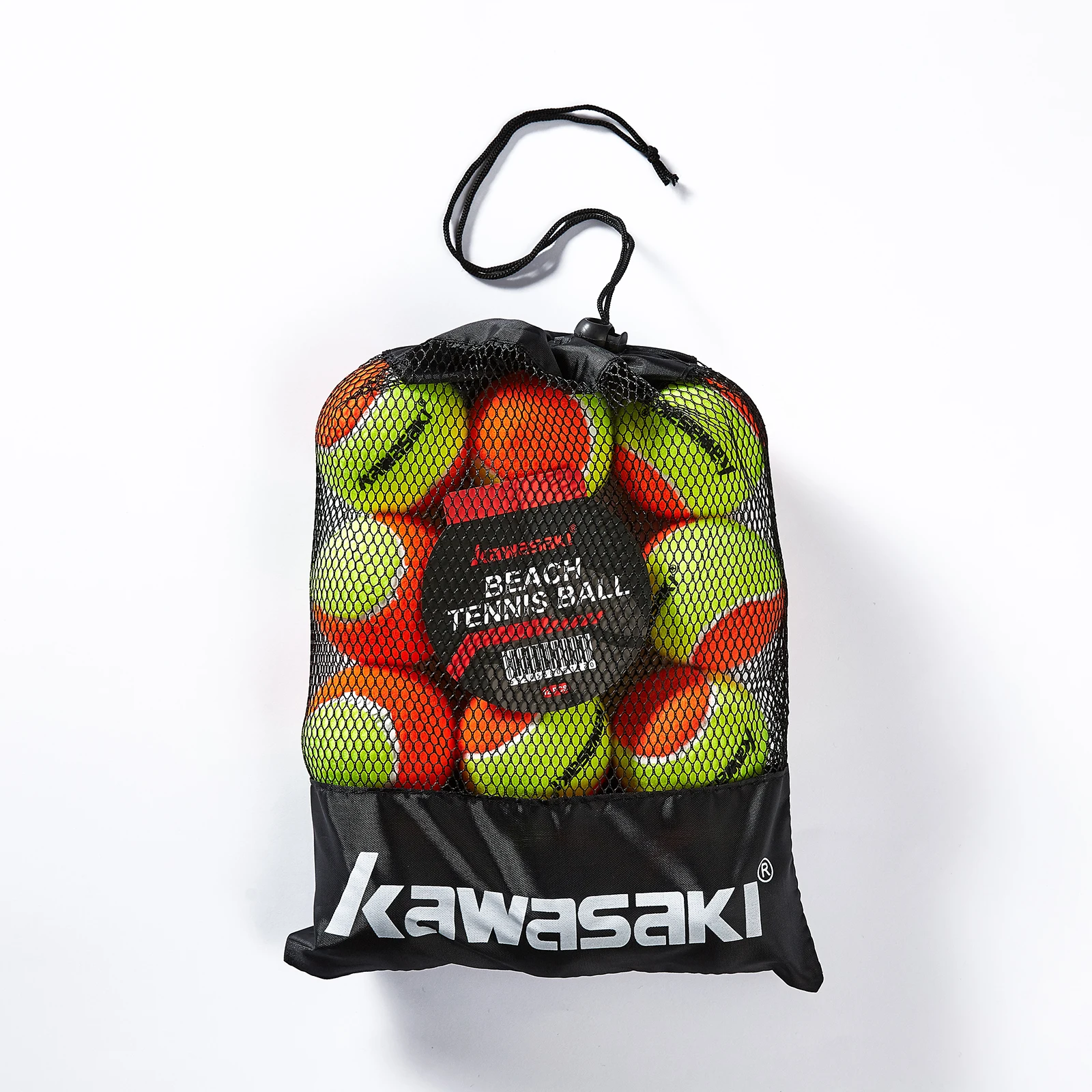 Kawasaki-pelota de tenis de playa, pelota de entrenamiento, práctica de tenis, duradera, resistente, paquete de 12 unidades