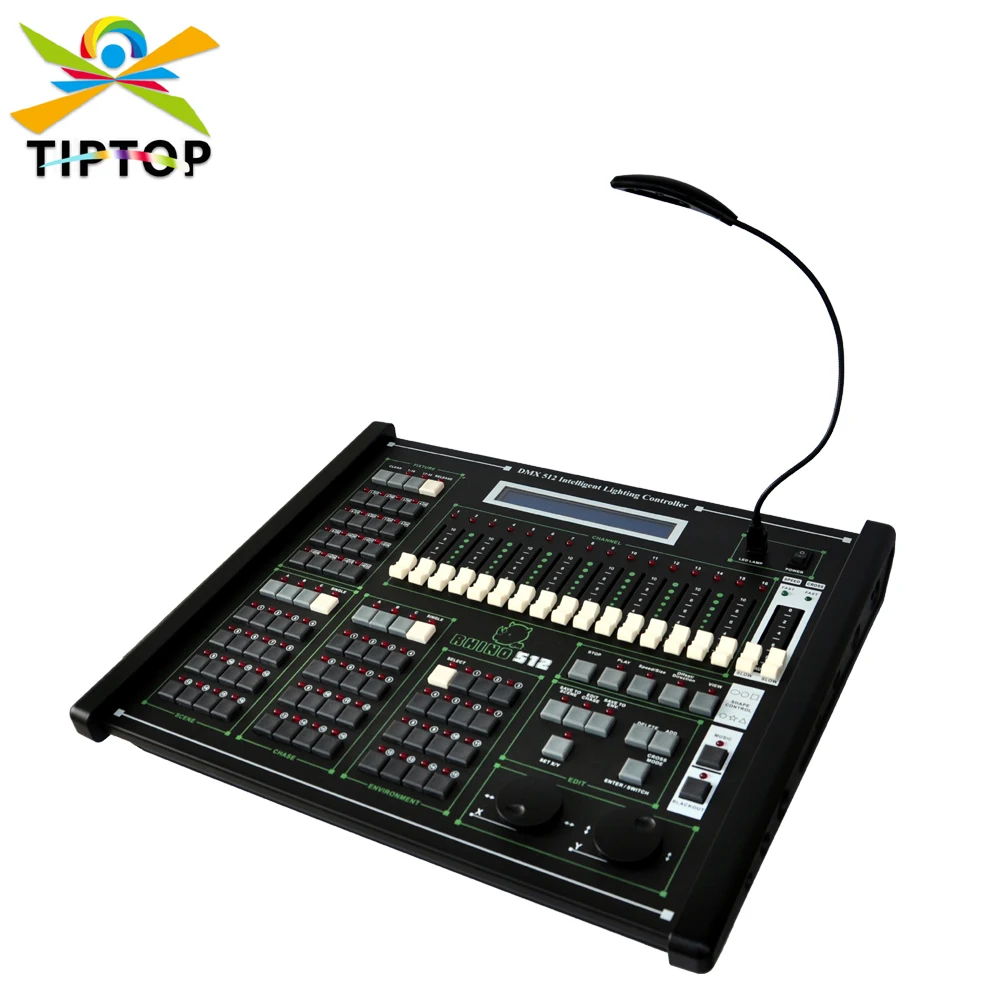 RHINO DMX 512 Stage DJ Light Controller Lighting Mixer Board Console for Light Shows, Party Disco Pub Night Club DJs KTV Bars